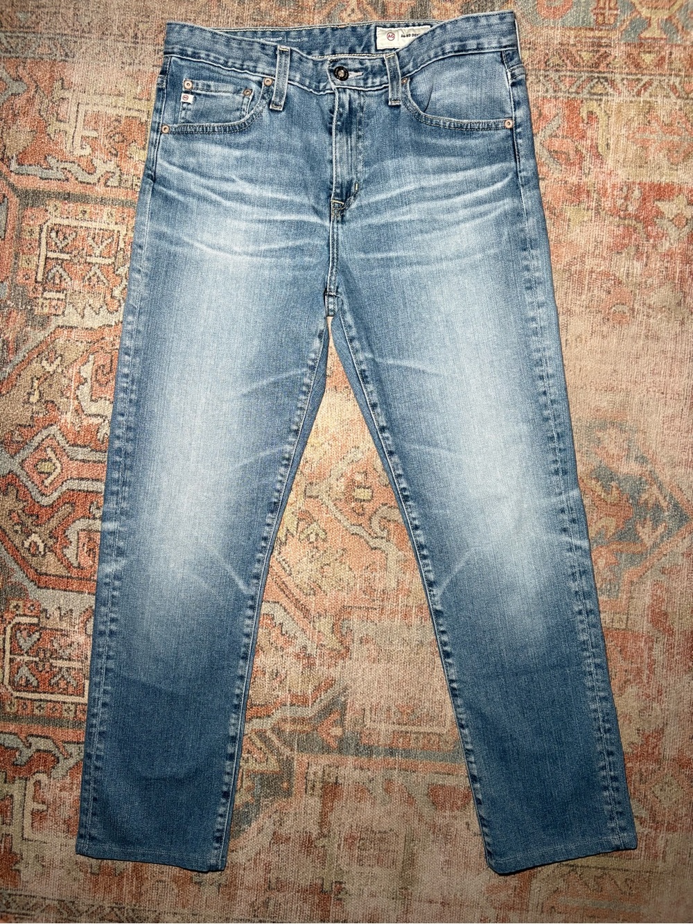 AG Adriano Goldschmied Ex-Boyfriend Slouchy Slim Jeans Blue Denim Size 26 Inseam